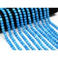Бусины из бирюзы кубик гр.7мм, 38см, 55 бусин (иск.)