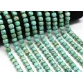 Бусины из бирюзы кубик гр.9мм, 39см, 46 бусин (иск.)