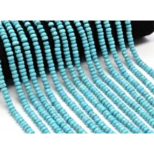Бусины из бирюзы рондель гр.6*3мм, 39см, 110 бусин (иск.) Бусины из бирюзы рондель гр.6*3мм, 39см, 110 бусин (иск.)