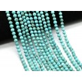 Бусины из бирюзы шарик гр.6мм, 39см, 65 бусин (иск.)