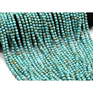 Бусины из бирюзы кубик гр.5мм, 38см, 75 бусины (иск.)
