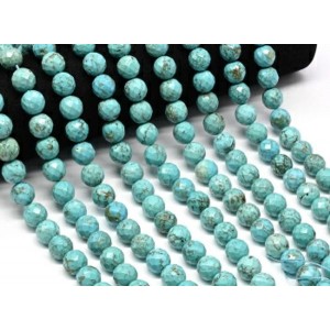 Бусины из бирюзы (имитация) шарик гр.12мм, 39см, 33 бусин