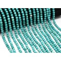 Бусины из бирюзы кубик гр.5мм, 38см, 75 бусины (иск.)