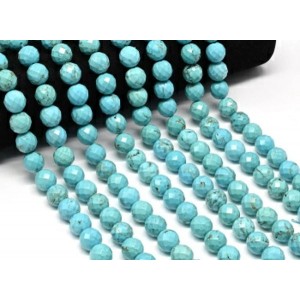 Бусины из бирюзы (имитация) шарик гр.12мм, 39см, 33 бусин