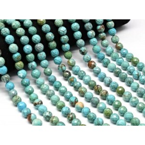 Бусины из бирюзы (имитация) шарик гр.10мм, 38см, 38 бусин