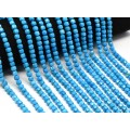 Бусины из бирюзы кубик гр.5мм, 38см, 75 бусины (иск.)