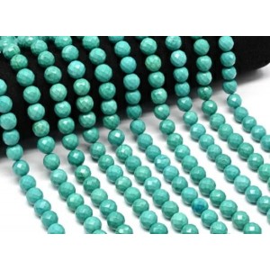 Бусины из бирюзы (имитация) шарик гр.10мм, 38см, 38 бусин