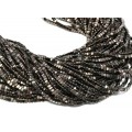Бусины из гематита треугольник 3*2мм цвет шоколадный, 37см, 180 бусин
