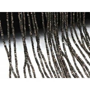 Бусины из гематита кубик 1,5мм цвет шоколадный, 40см, 260 бусин Бусины из гематита кубик 1,5мм цвет шоколадный, 40см, 260 бусин