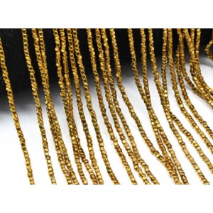 Бусины из гематита кубик 1,5мм цвет античное золото, 40см, 260 бусин