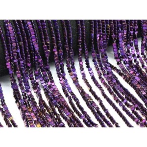 Бусины из гематита треугольник 3*2мм цвет фиолетовый, 40см, 195 бусин Бусины из гематита треугольник 3*2мм цвет фиолетовый, 40см, 195 бусин