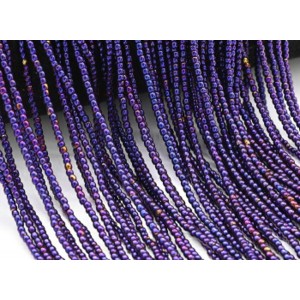 Бусины из гематита шарик 1,5мм цвет фиолетовый, 36см, 280 бусин
