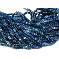Бусины из гематита треугольник 3*2мм цвет синий, 40см, 195 бусин