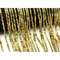 Бусины из гематита кубик 2мм цвет золотистый, 40см, 175 бусин