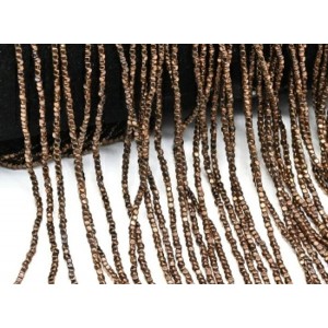 Бусины из гематита кубик 1,5мм цвет медный, 40см, 260 бусин