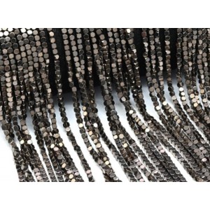 Бусины из гематита кубик 2мм цвет шоколадный, 40см, 170 бусин