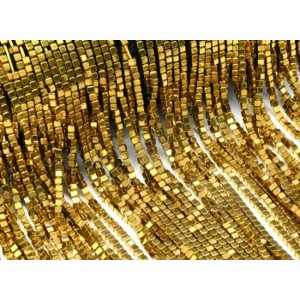 Бусины из гематита кубик 2мм цвет античное золото, 40см, 175 бусин Бусины из гематита кубик 2мм цвет античное золото, 40см, 175 бусин