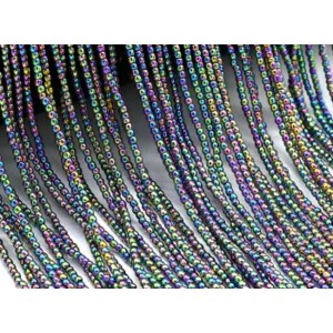 Бусины из гематита шарик 1,5мм цвет хамелеон, 39см, 300 бусин