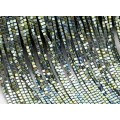 Бусины из гематита кубик 2мм цвет зеленый, 40см, 175 бусин