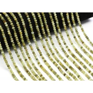 Бусины из пренита (Гроссуляра) рондель гр.4*3мм, 39см, 140 бусин