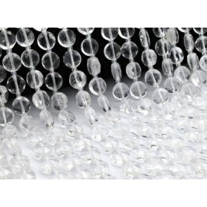 Бусины из горного хрусталя круг гр.10мм, 36см, 30 бусин Бусины из горного хрусталя круг гр.10мм, 36см, 30 бусин