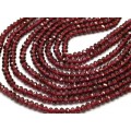 Бусины из граната рондель гр.4мм, 39см, 135 бусин