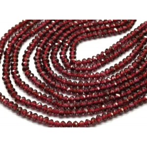 Бусины из граната рондель гр.4мм, 39см, 135 бусин