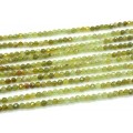 Бусины из граната зелёного (Гроссуляра) шарик гр.3мм, 38,5см, 135 бусин