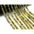 Бусины из граната зелёного (Гроссуляра) шарик гр.6мм, 38см, 60 бусин