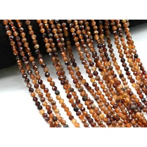 Бусины из граната (пироп) шарик гр.3мм, 38см, 120 бусин