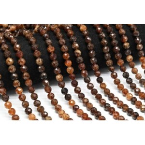 Бусины из граната (пироп) шарик гр.7мм, 39см, 54 бусины