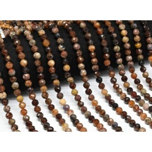 Бусины из граната (пироп) шарик гр.6мм, 38см, 62 бусины