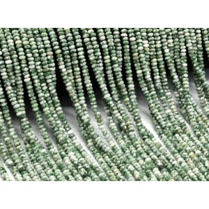 Бусины из жадеита рондель гр.4*2мм, 38см, 175 бусин.