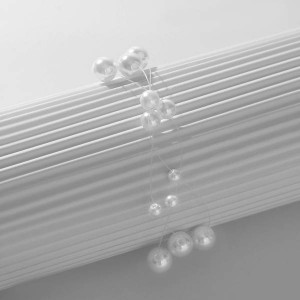 Браслет жемчуг «На леске», 3 нити, бусины №4, 6, 8, цвет белый, цвет серебристый, 16 см