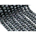 Бусины из майорки овал 13*11мм цвет черный, 40см, 37 бусин (иск.)