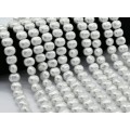 Бусины из майорки овал 13*11мм цвет белый, 40см, 37 бусин (иск.)