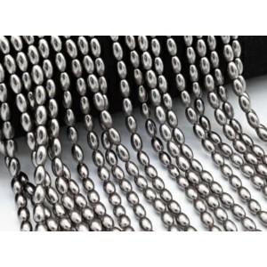 Бусины из майорки рис 4*7мм цвет мокко, 41см, 60 бусин (иск.)