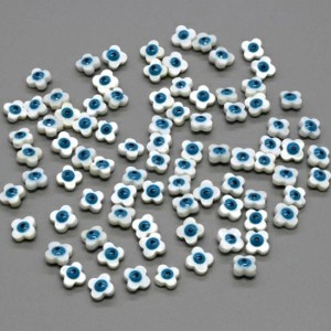 Бусина от сглаза из перламутра Цветок 8мм. Бусина от сглаза из перламутра Цветок 8мм.