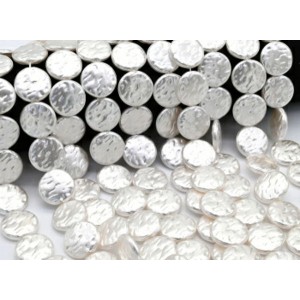 Бусины из майорки круг 19мм цвет белый, 40см, 20 бусин (иск.)