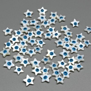 Бусина от сглаза из перламутра Звезда 10*10мм.