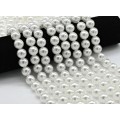 Бусины из майорки шарик 14мм цвет белый, 40,5см, 30 бусин (иск.)