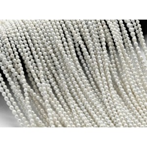 Бусины из жемчуга шарик 4мм белый, 40см, 98 бусин Бусины из жемчуга шарик 4мм белый, 40см, 98 бусин