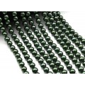 Бусины из майорки шарик 8мм цвет зеленый, 39см, 49 бусин (иск.)