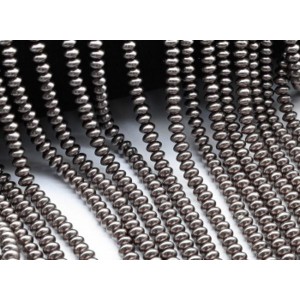 Бусины из майорки рондель 5*3мм цвет мокко, 40см, 155 бусин (иск.)