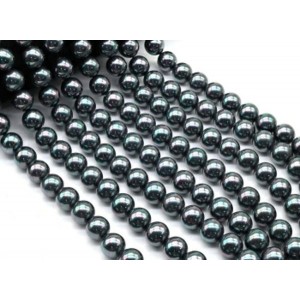 Бусины из майорки шарик 14мм цвет черный, 39,5см, 29 бусин (иск.)
