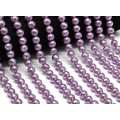 Бусины из майорки шарик с гранями 10мм цвет сиреневый, 39см, 43 бусины (иск.)