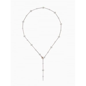 Кулон трансформер «Россыпь жемчуга», бусины №6.8, L=50 см, белый, цвет золотистый