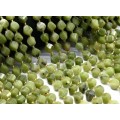 Бусины из кальцита шарик с гранями 10мм цвет нефрит, 37мм, 30 бусин