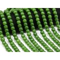 Бусины из кальцита бочонок 10*8мм цвет зеленый, 38мм, 44 бусины