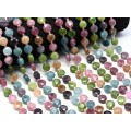 Бусины из кальцита круг гр.10мм цвет ассорти, 37см, 30 бусин